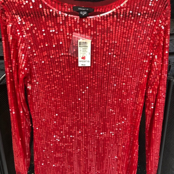 Arden B. Sequin Sheer Short Dress - Picture 2 of 3